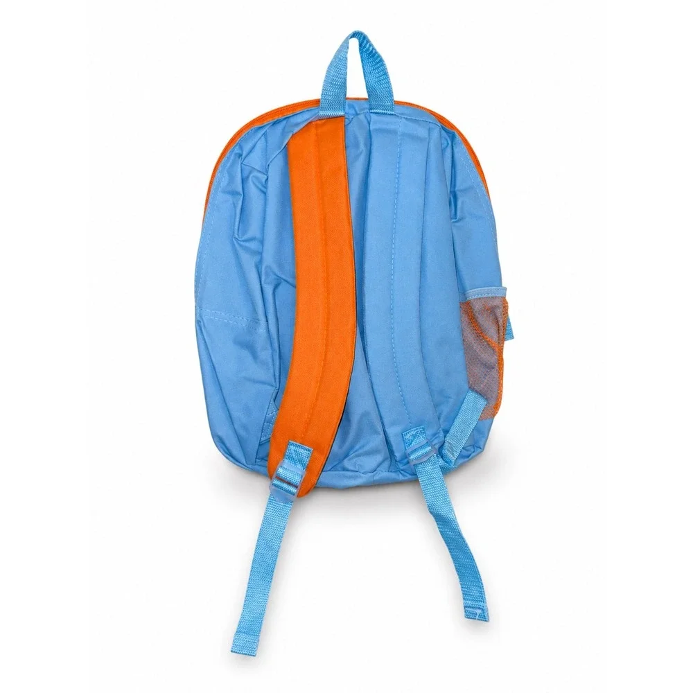 Bluey Bingo Kids Backpack School Bag NWT Toddler Preschool Blue Orange 18